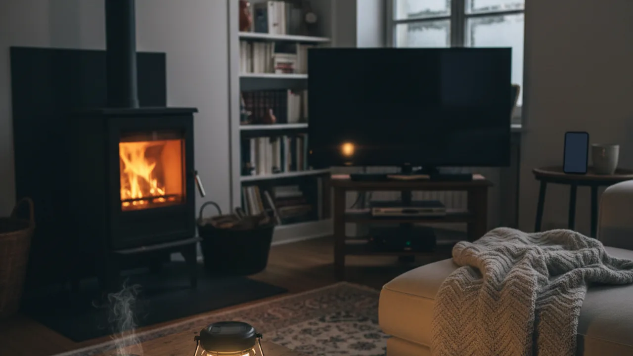 Chauffage d'appoint et éclairage pendant un blackout