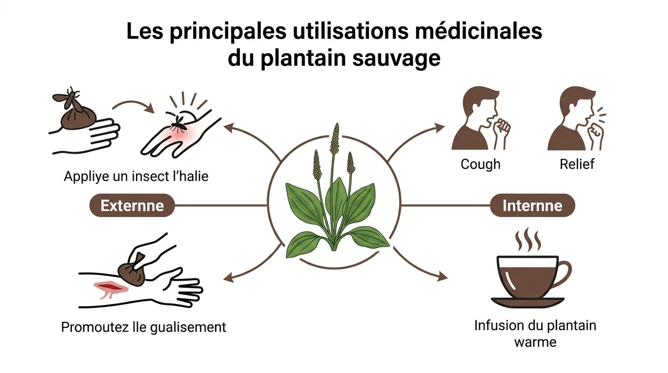 Les principales utilisations médicinales du plantain sauvage